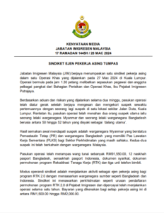 Immigration Dept nabs suspected masterminds of foreign worker syndicate