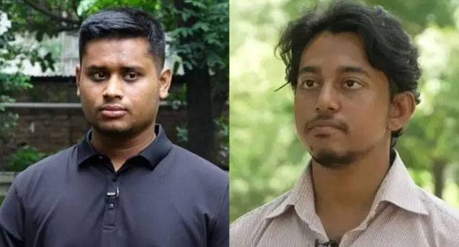 হাসনাত আব্দুল্লাহ ও আরিফ সোহেল - ফাইল ছবি